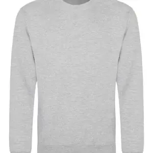 Round Neck Jumper - Heather Grey