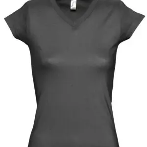 Ladies V-Neck Top - Dark Grey