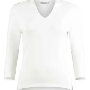 Corporate Long Sleeve Top - White